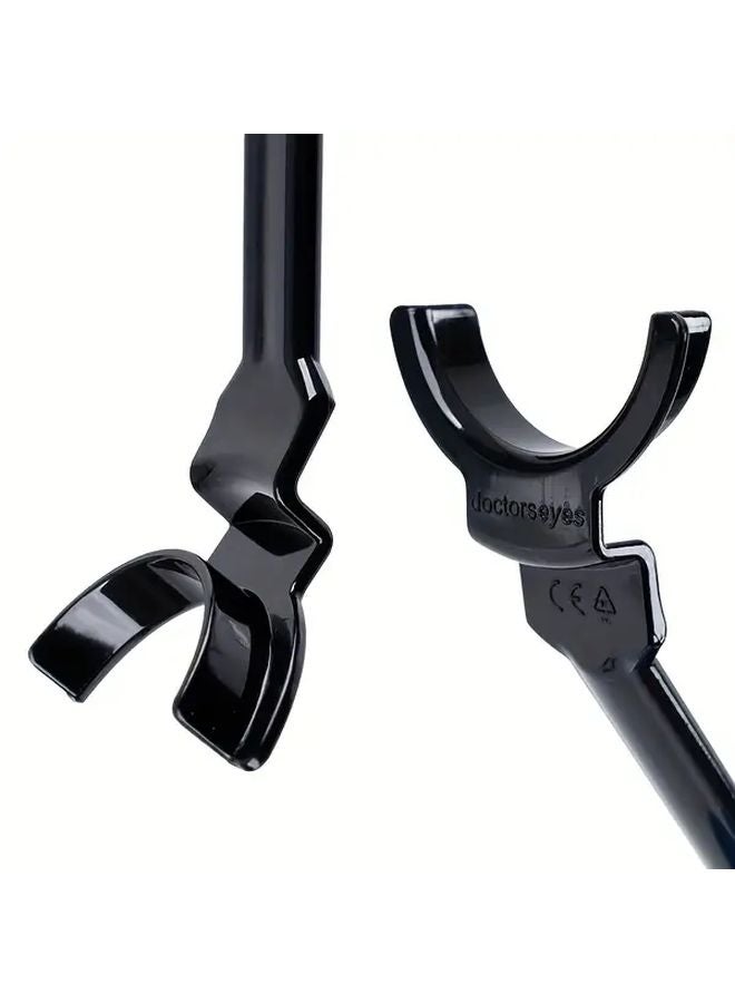 Black S Single Head T Shaped Lip Press Plate Opener Long Handle Ergonomic Design - Image 4